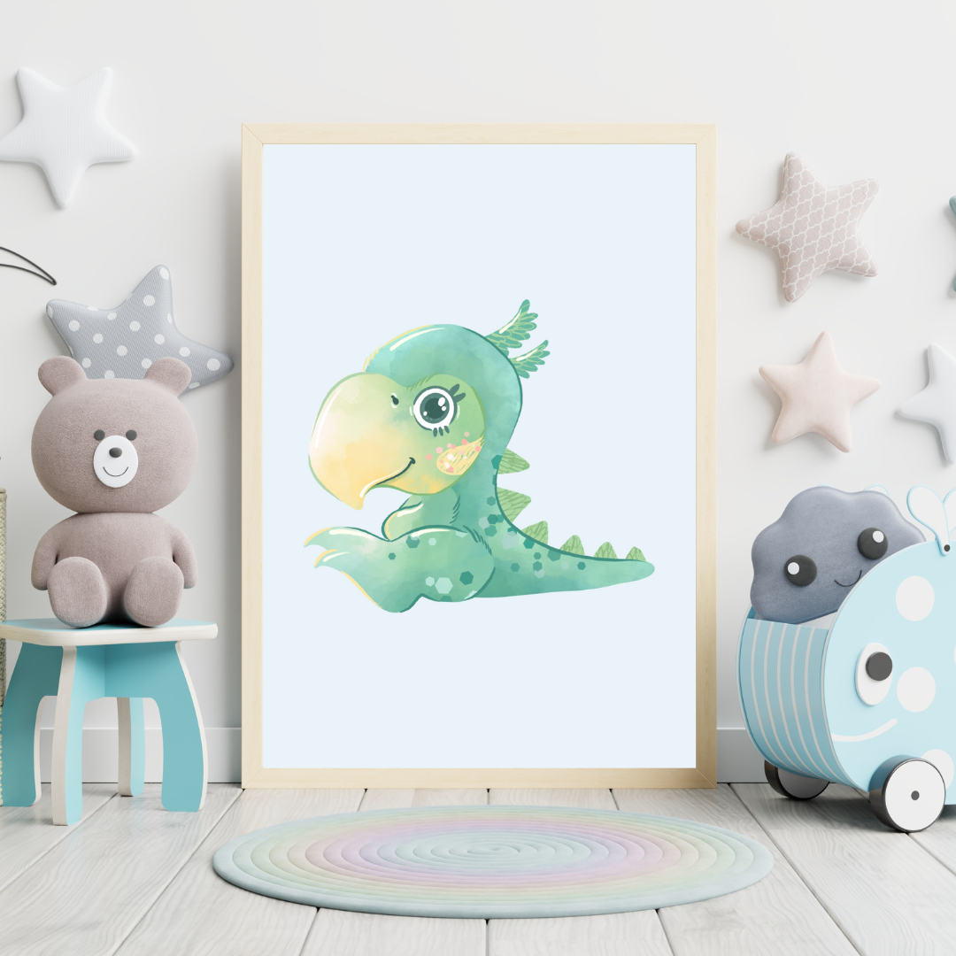 Dinosaurs Set of 3 Nursery Prints