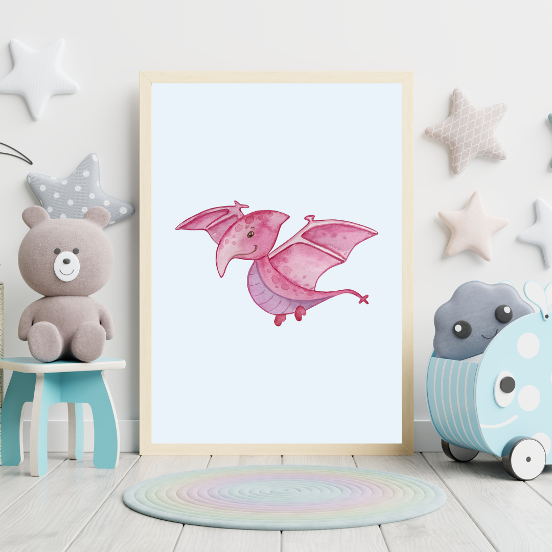 Dinosaurs Set of 3 Nursery Prints