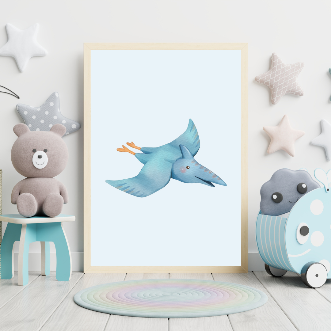 Dinosaurs Set of 3 Nursery Prints